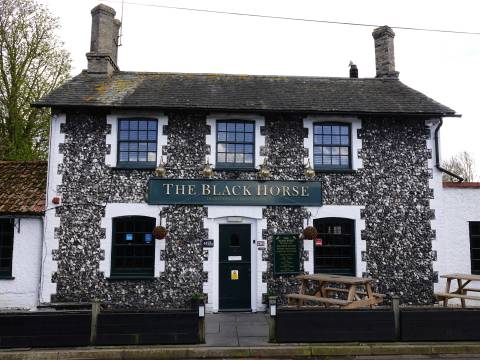 Photograph of the Black Horse Pub in Melbourn