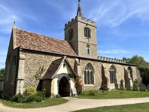 A photograph of St Mary and St Andrew Church in Whittlesford