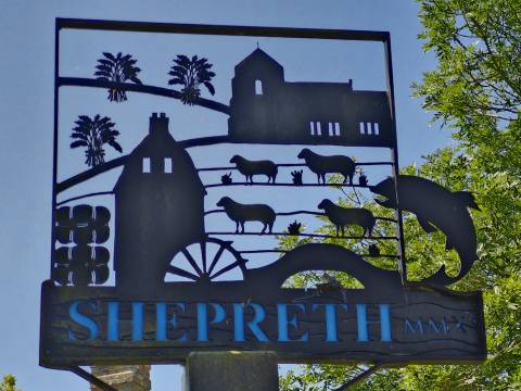 Photograph of the Shepreth Village Sign