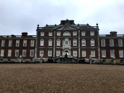 A photograph of the front facade of Wimpole Hall
